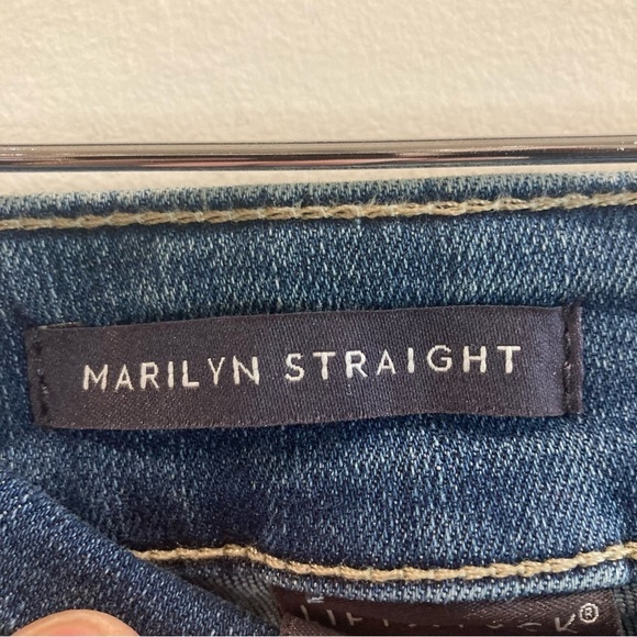 NYDJ Sz 14 Marilyn Straight Ankle Mid Wash Lift Tuck Technology Jeans NEW - Picture 16 of 16